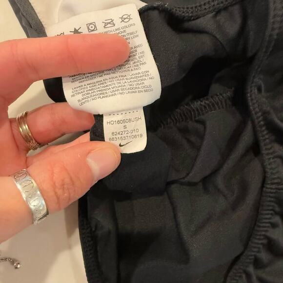 Nike Dri-Fit Activewear Lined Running Shorts Womens Small Black Workout Training - Picture 9 of 9